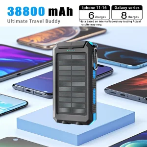 38800mAh Solar Power Bank
